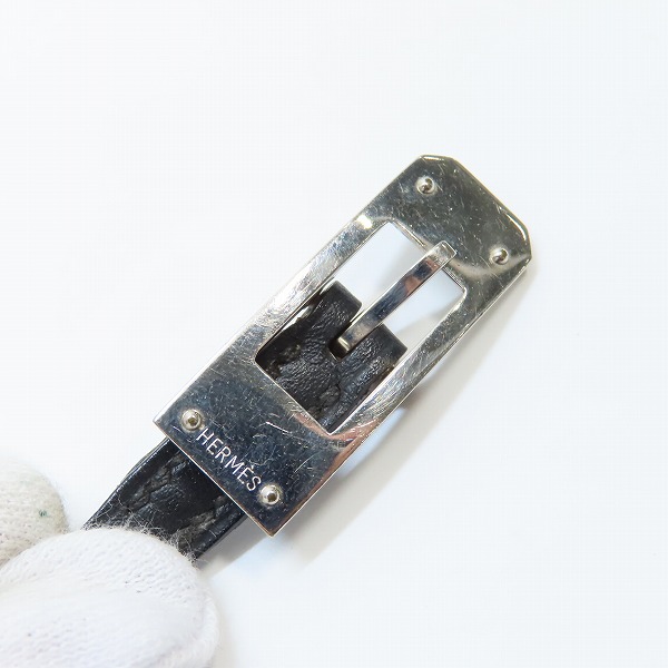 実際に弊社で買取させて頂いたHERMES/エルメス レザーブレスレット の画像 4枚目