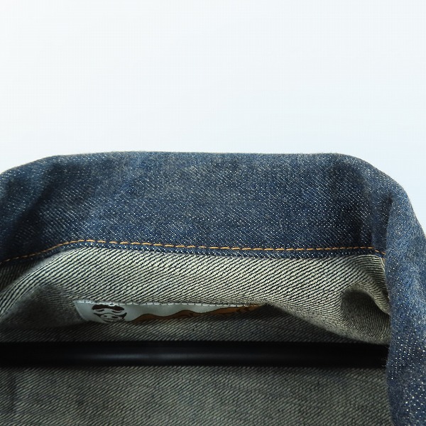 実際に弊社で買取させて頂いたCoreFighter/コアファイター Tropical hell デニムジャケット/Lの画像 5枚目