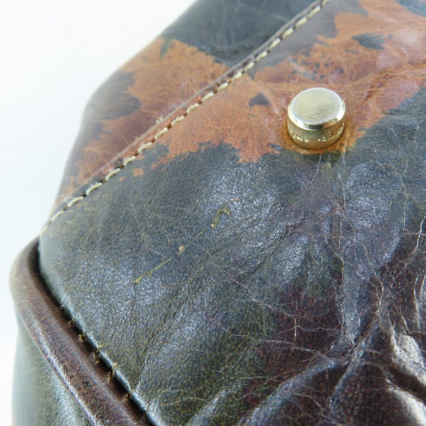 実際に弊社で買取させて頂いたaniary/アニアリ カモフラ/迷彩柄 レザー トートバッグの画像 7枚目