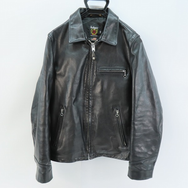 実際に弊社で買取させて頂いたSchott/ショット カウレザー/牛革 トラッカージャケット/シングルライダース 7209/40