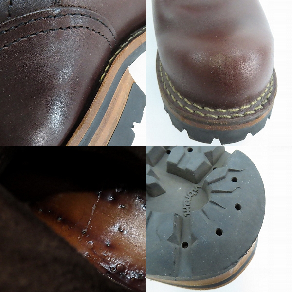 実際に弊社で買取させて頂いたWESCO/ウエスコ レザー エンジニアブーツ/8Eの画像 6枚目