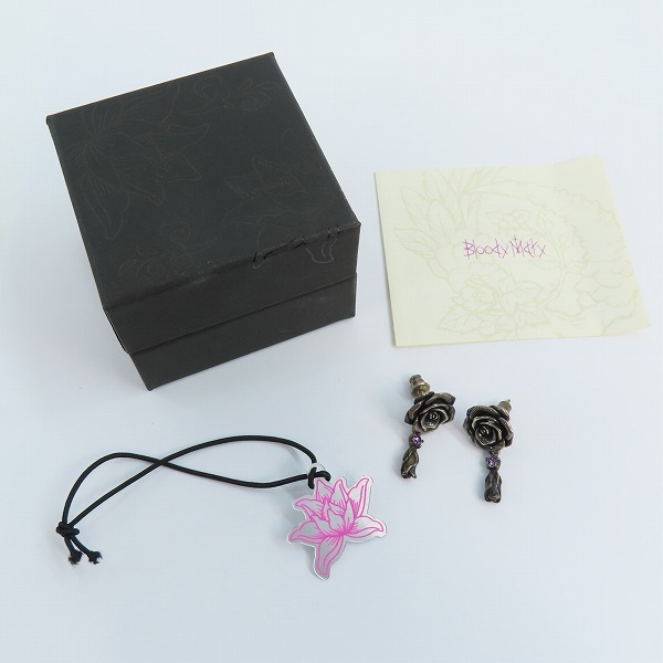 実際に弊社で買取させて頂いた【ギャラ付き】KONRON/コンロン ラブローズピアス の画像 8枚目