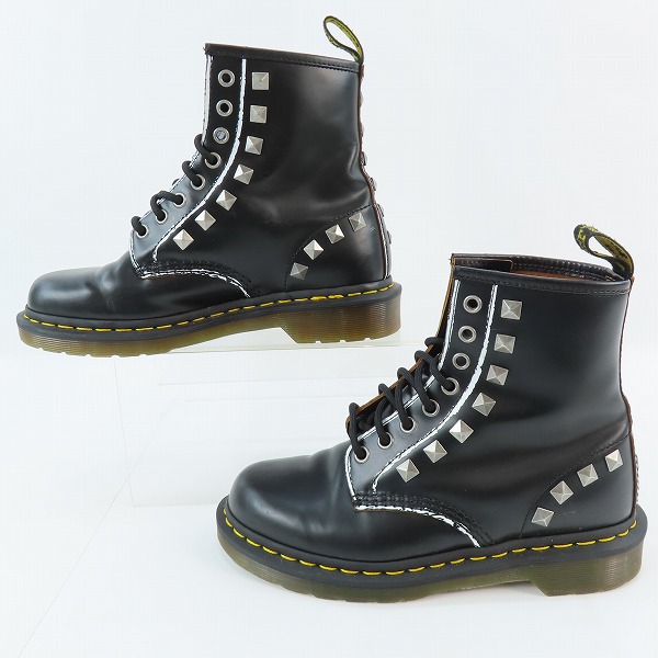 実際に弊社で買取させて頂いたDr.Martens/ドクターマーチン スタッズ 1460 8ホール ブーツ/UK5の画像 3枚目