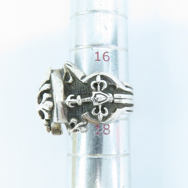 実際に弊社で買取させて頂いたStar Knights/スターナイツ クロス リング SILVER925/シルバー/17号-17.5号の画像 9枚目