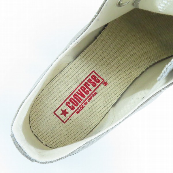 実際に弊社で買取させて頂いたCONVERSE/コンバース CANVAS AS J OX キャンバススニーカー 日本製 グレージュ/8の画像 4枚目