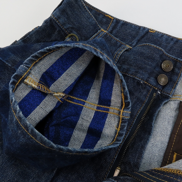 実際に弊社で買取させて頂いたmastermind JAPAN/マスターマインド 11AW/mindblow期 ブルースカル刺繍 ダブルウエスト ブッシュパンツ MZ-PA03-00-1/Mの画像 5枚目