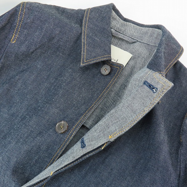 実際に弊社で買取させて頂いたMACKINTOSH/マッキントッシュ デニム ステンカラーコート D-MC001/40の画像 3枚目