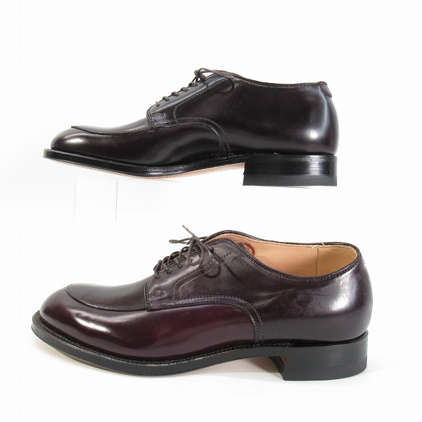 実際に弊社で買取させて頂いたALDEN/オールデン シェルコードバン Vチップ レザーシューズ 54321/7.5の画像 3枚目