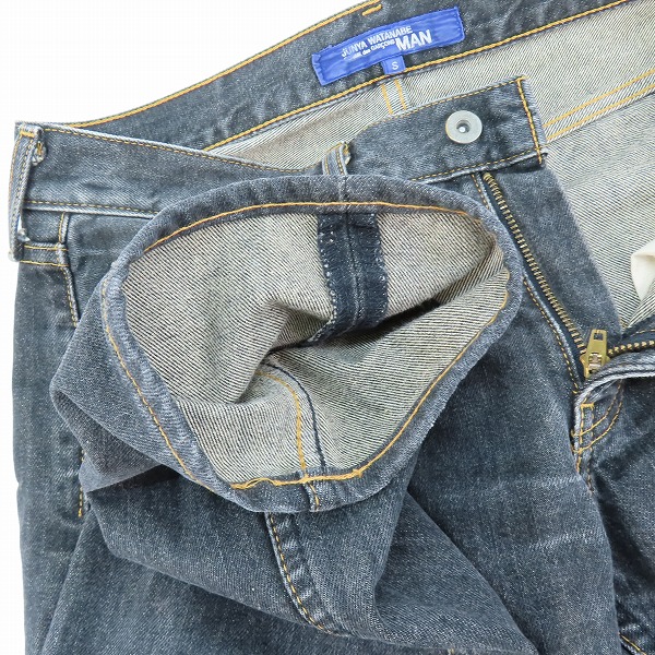 実際に弊社で買取させて頂いたJUNYA WATANABE COMME des GARCONS MAN/ジュンヤワタナベコムデギャルソンマン ペイント デニムパンツ WI-P002/AD2002/Sの画像 4枚目
