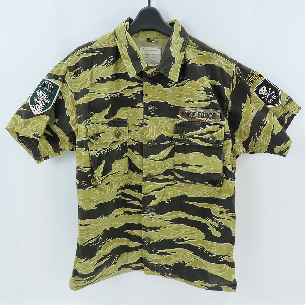 実際に弊社で買取させて頂いたTHE REAL McCOY/リアルマッコイズ タイガー カモ 半袖 シャツ 8405-/XL