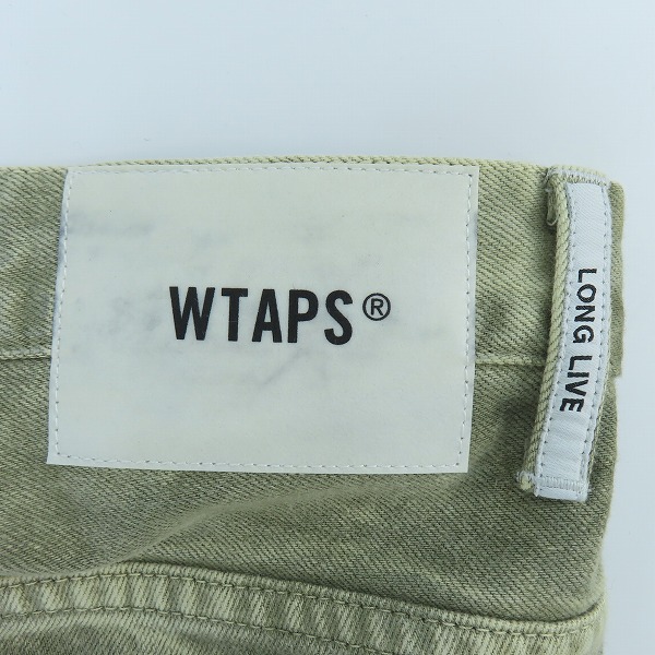 実際に弊社で買取させて頂いた【未使用】WTAPS/ダブルタップス 21AW BAGGY 01 バギーパンツ 212WVDT-PTM05 OLIVE DRAB/Sの画像 2枚目
