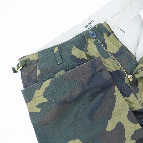 実際に弊社で買取させて頂いたCarhartt/カーハート AVIATION PANT カーゴパンツ 30×32の画像 4枚目