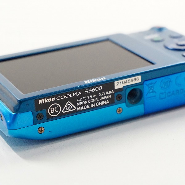 実際に弊社で買取させて頂いたNikon/ニコン COOLPIX S3600 クールピクス コンパクトデジタルカメラ 動作未確認の画像 6枚目