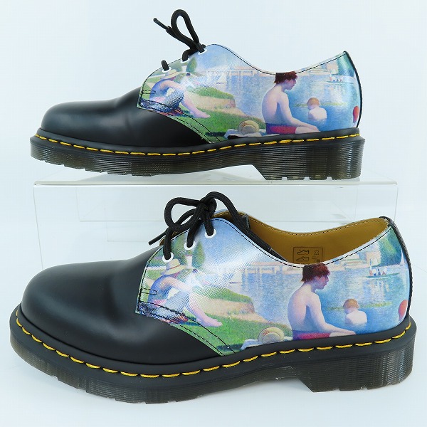 実際に弊社で買取させて頂いたDr.Martens/ドクターマーチン 1461 TNG BATHERS BLACK x MULTI 3ホールレザーシューズ/UK7の画像 3枚目