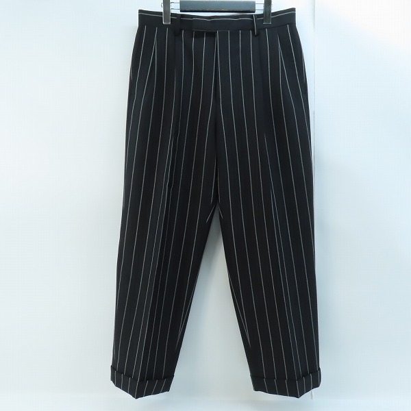 実際に弊社で買取させて頂いたWACKO MARIA×DORMEUIL/ワコマリア×ドーメル スラックスパンツ ブラックストライプ L