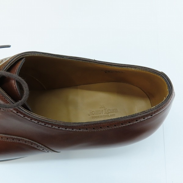 実際に弊社で買取させて頂いたJOHN LOBB/ジョンロブ SAUNTON/ソーントン  レザーシューズ/革靴/10.5の画像 4枚目