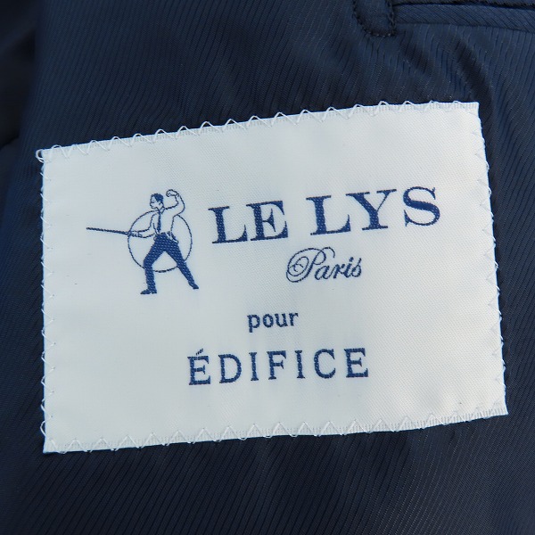 実際に弊社で買取させて頂いたEDIFICE×LELYS/エディフィス×ルリス スーツジャケット 48の画像 2枚目