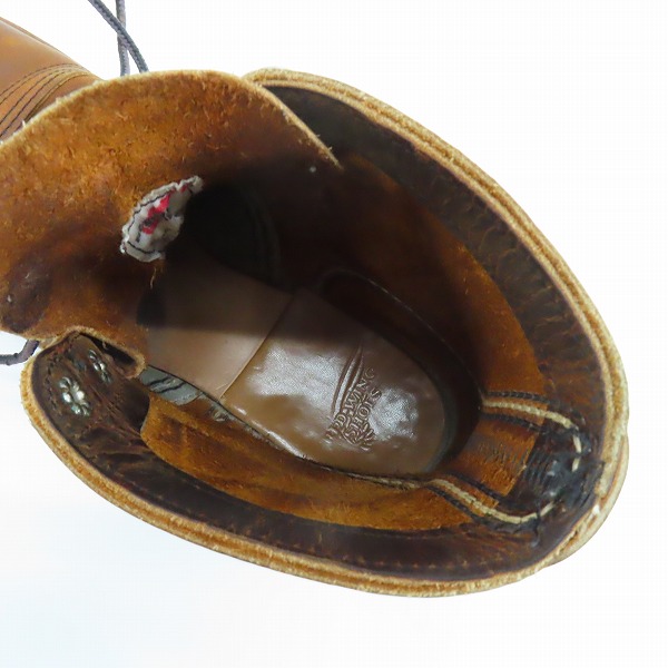 実際に弊社で買取させて頂いたRED WING/レッドウィング IRON RANGER/アイアン レンジャー ワークブーツ 8085/7.5Dの画像 4枚目