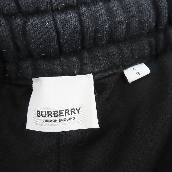 実際に弊社で買取させて頂いた【 JPタグ】BURBERRY/バーバリー サイド ビッグ ロゴ スウェット ハーフパンツ 8034160/Lの画像 3枚目
