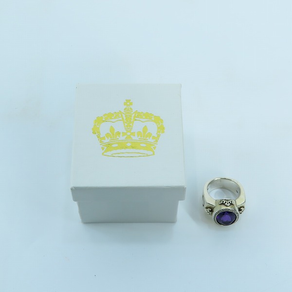 実際に弊社で買取させて頂いたROYAL ORDER/ロイヤルオーダー パープルストーン リング 10-11号の画像 9枚目