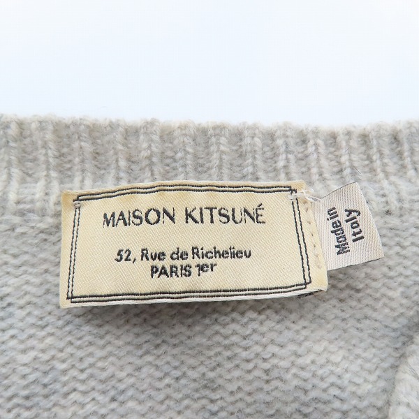 実際に弊社で買取させて頂いたMAISON KITSUNE メゾンキツネ FOX HEAD/フォックスヘッド セーター KMM-0461-B/Lの画像 2枚目