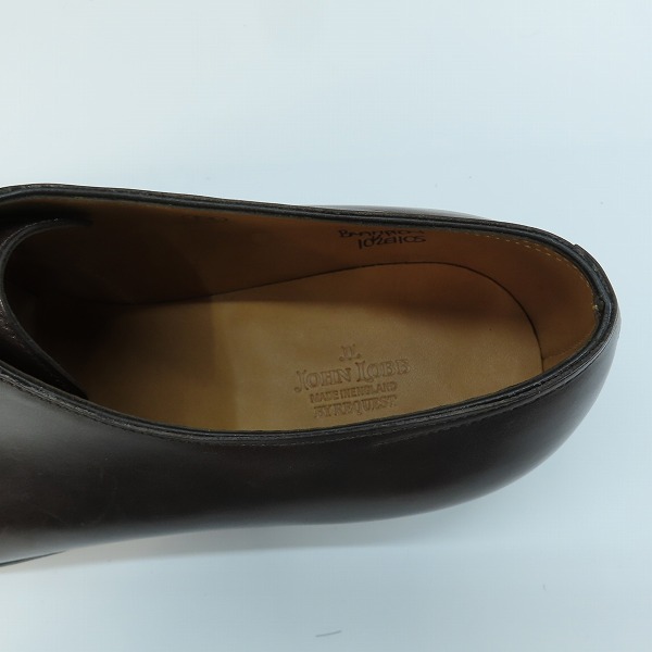 実際に弊社で買取させて頂いたJOHN LOBB/ジョンロブ BRAMPTON  レザーシューズ 10.5の画像 4枚目