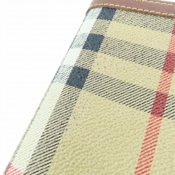 実際に弊社で買取させて頂いたBurberrys/バーバリーズ シャドーホース ノバチェック 二つ折り長財布/ロングウォレットの画像 7枚目