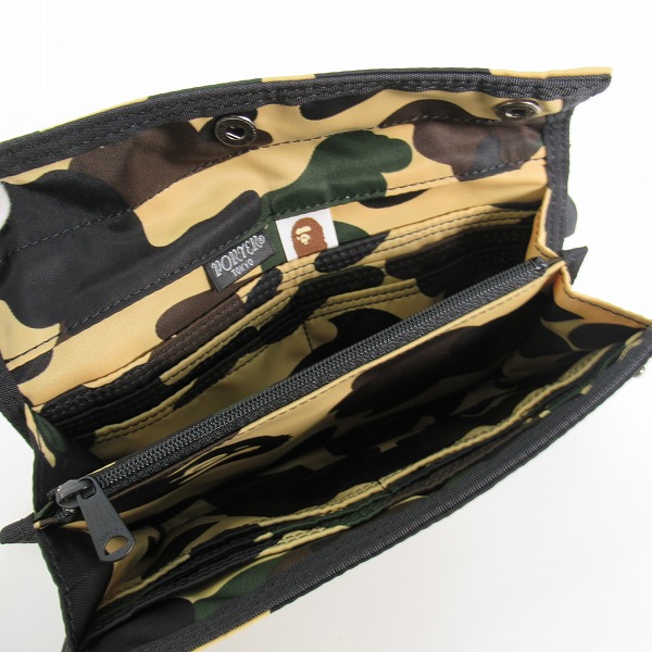 実際に弊社で買取させて頂いた【未使用】A BATHING APE ×PORTER/アベイシングエイプ×ポーター 1ST CAMO LONG WALLET ロングウォレット 001GDG831972Xの画像 4枚目