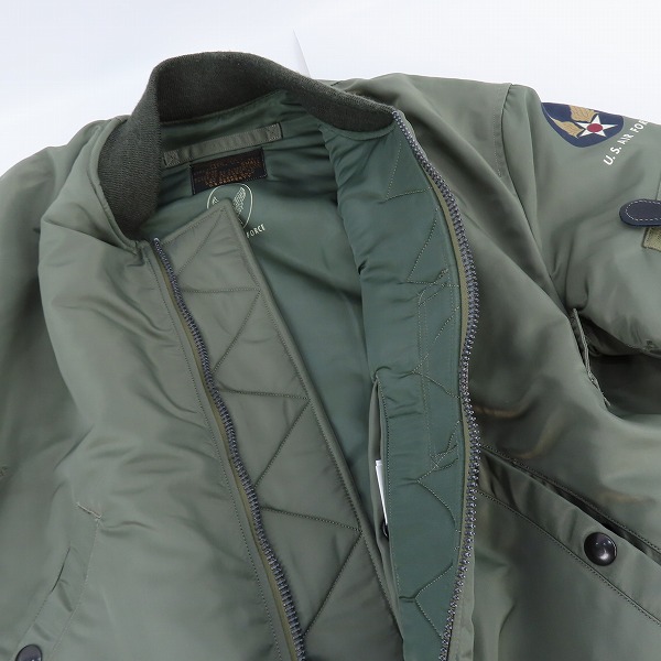 実際に弊社で買取させて頂いたBUZZ RICKSON'S/バズリクソンズ MA-1 フライトジャケット/ボンバージャケット BR10981 BR14192/Sの画像 6枚目