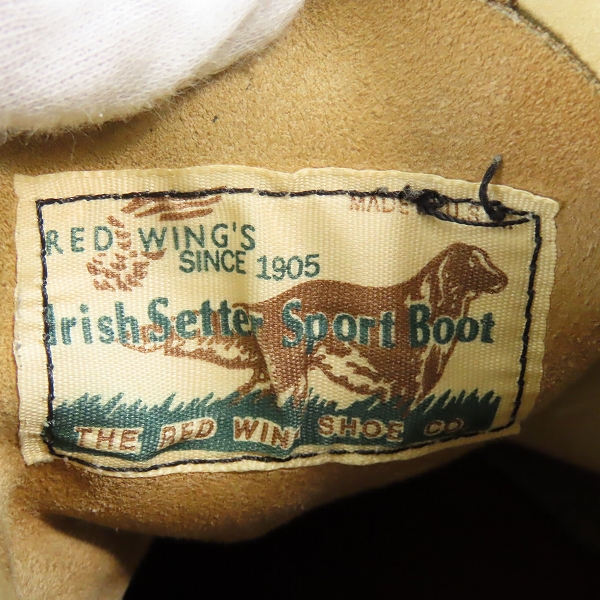 実際に弊社で買取させて頂いたRED WING/レッドウィング 犬タグ スウェード アイリッシュセッター/7の画像 6枚目