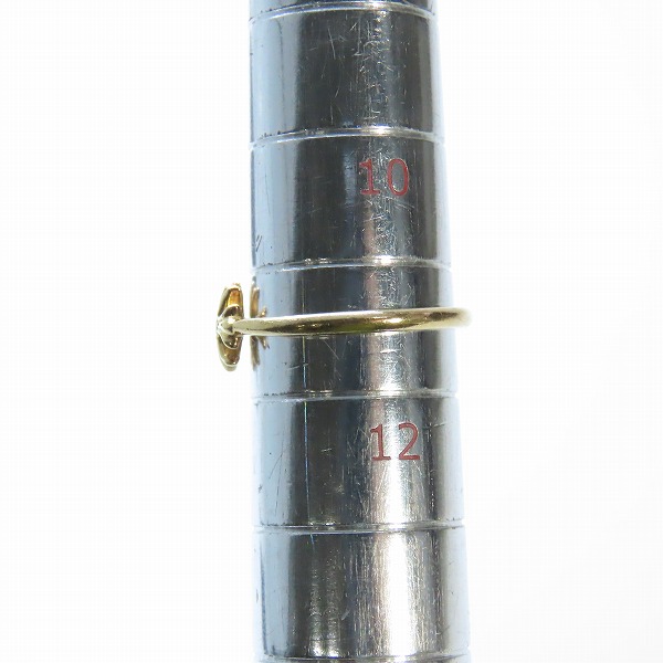 実際に弊社で買取させて頂いたCHROME HEARTS/クロムハーツ 22K バブルガムリング ｗ/CHプラス w/1ダイヤ 11.5号の画像 8枚目