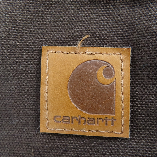 実際に弊社で買取させて頂いた【未使用】Carhartt/カーハート WASHED-DUCK DOUBLE-FRONT WORK DUNGAREE/ペインター パンツ /B136-DKB/30×30の画像 2枚目