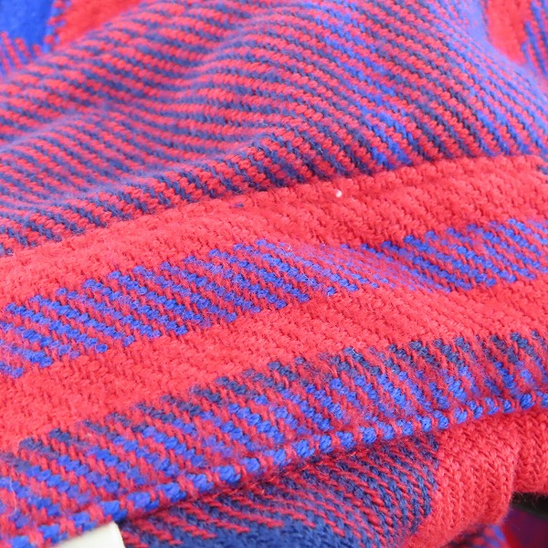 実際に弊社で買取させて頂いた【未使用】 SUGAR CANE/シュガーケーン TWILL CHECK WORK SHIRT/ツイルチェック ワークシャツ/ネルシャツ レッド SC28740/Lの画像 5枚目