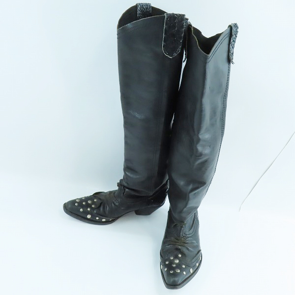 実際に弊社で買取させて頂いたJUNYA WATANABE COMME des GARCONS/ジュンヤワタナベ コムデギャルソン レザー ロングブーツ/M