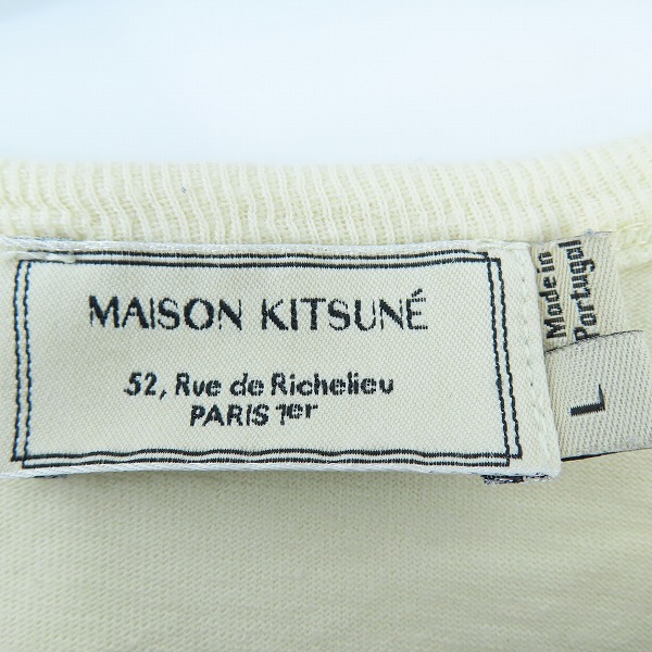 実際に弊社で買取させて頂いたMAISON KITSUNE/メゾンキツネ プリント半袖Tシャツ/Lの画像 2枚目