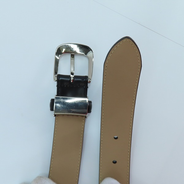 実際に弊社で買取させて頂いたREGAL/リーガル レザーベルト ブラックの画像 2枚目