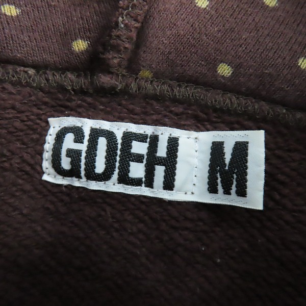 実際に弊社で買取させて頂いたGOODENOUGH/グッドイナフ 水玉総柄 プルオーバー スエットパーカー/Mの画像 2枚目