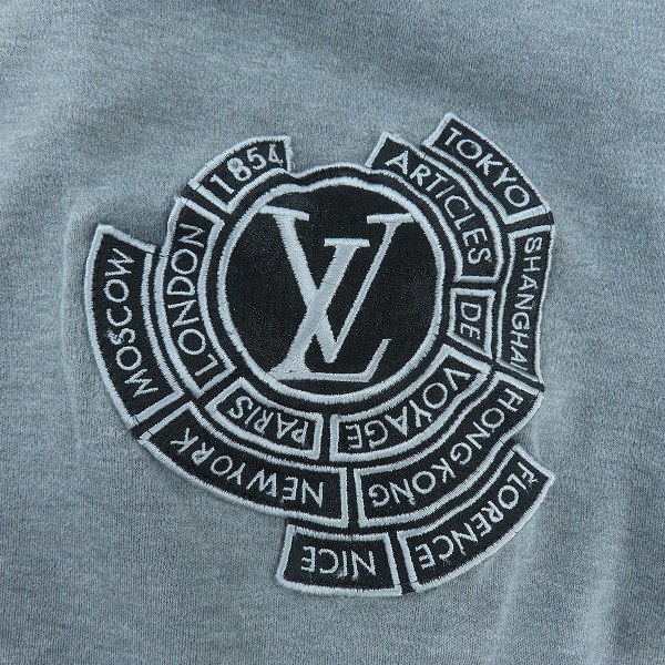 実際に弊社で買取させて頂いたLOUIS VUITTON/ルイヴィトン VOYAGE 都市 サークルワッペンロゴ Tシャツ RM162 CMS HAY85W/XLの画像 7枚目