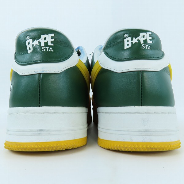 実際に弊社で買取させて頂いたA BATHING APE/アベイジングエイプ BAPE STA/ベイプスタ ローカットスニーカー OZXSHMX91309N/27.5の画像 1枚目