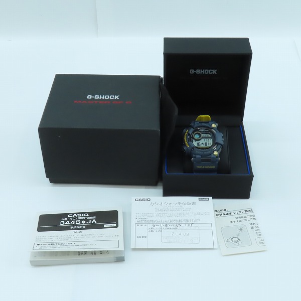実際に弊社で買取させて頂いたG-SHOCK/Gショック MASTER OF G FROGMAN/マスターオブG フロッグマン マスターインネイビーブルー GWF-D1000NV-2JFの画像 8枚目