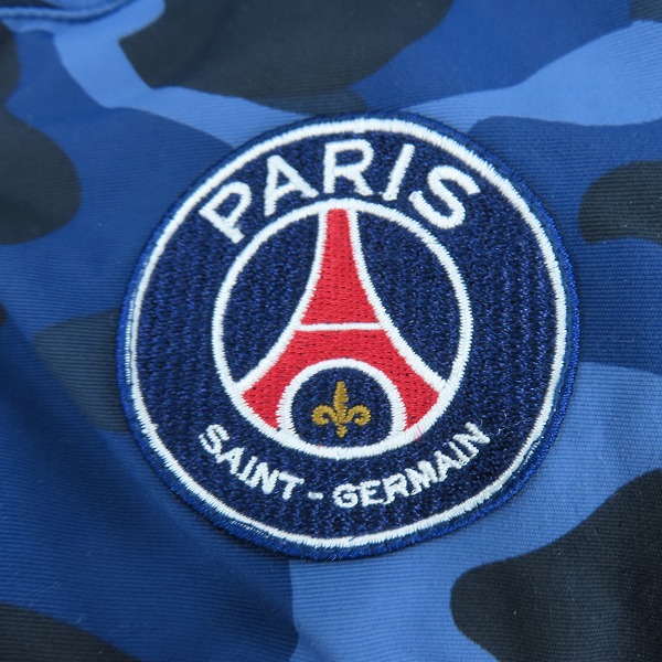 実際に弊社で買取させて頂いたA BATHING APE × PARIS SAINT-GERMAIN/アベイシングエイプ ×パリサンジェルマン ダウンジャケット 001HJE701020X/Lの画像 6枚目