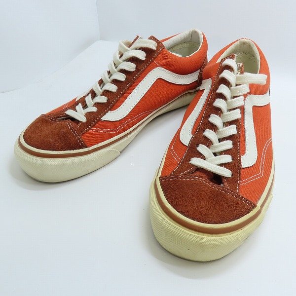 実際に弊社で買取させて頂いたVANS/バンズ オリジナルズ OFF THE WALL/オフ ザ ウォール ローカットスニーカー オレンジ T375/8