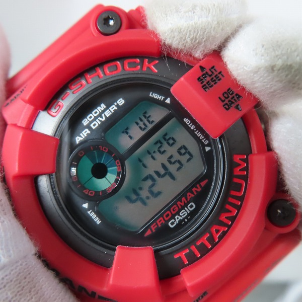 実際に弊社で買取させて頂いたG-SHOCK/Gショック FROGMAN 2000 赤潜水蛙 DW-8200NT2-4JRの画像 4枚目