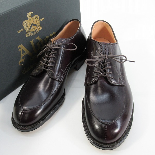 実際に弊社で買取させて頂いたALDEN/オールデン シェルコードバン Vチップ レザーシューズ 54321/7.5