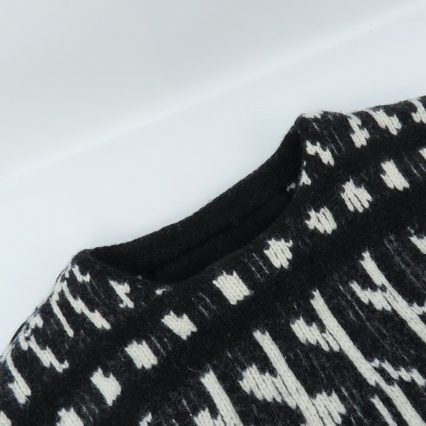 実際に弊社で買取させて頂いた【JPタグ】GIVENCHY/ジバンシィ 21AW モチーフストライプジャカードウールニット BM90HJ4Y9S/XSの画像 6枚目