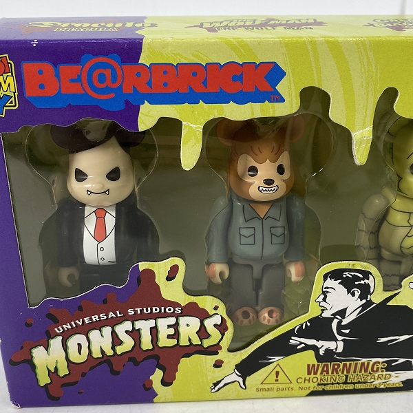 実際に弊社で買取させて頂いた【未開封】BE@RBRICK/ベアブリック トイザらス限定 UNIVERSAL MONSTERS/ユニバーサルモンスター 100％ 5体セットの画像 4枚目