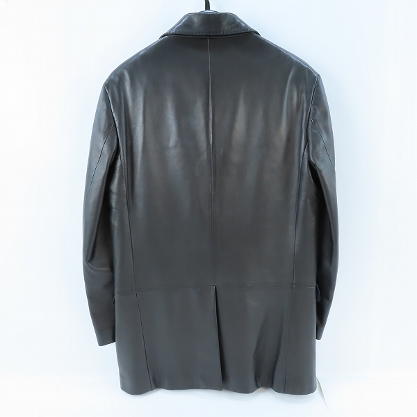 実際に弊社で買取させて頂いたDunhill/ダンヒル ラムスキン レザー ジャケット/Mの画像 1枚目