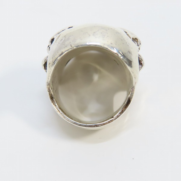 実際に弊社で買取させて頂いたCRAZY PIG DESIGNS/クレイジーピッグ PSYCHO S.O.B. SKULL RING サイコソブスカル リング/18.5-19.5号の画像 5枚目