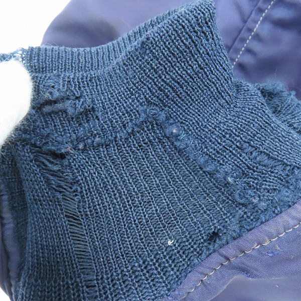 実際に弊社で買取させて頂いたU.S.AIR FORCE/エアフォース CONMARジッパー/ビンテージ N-2A フライトジャケット 8310-485800-46/XLの画像 6枚目