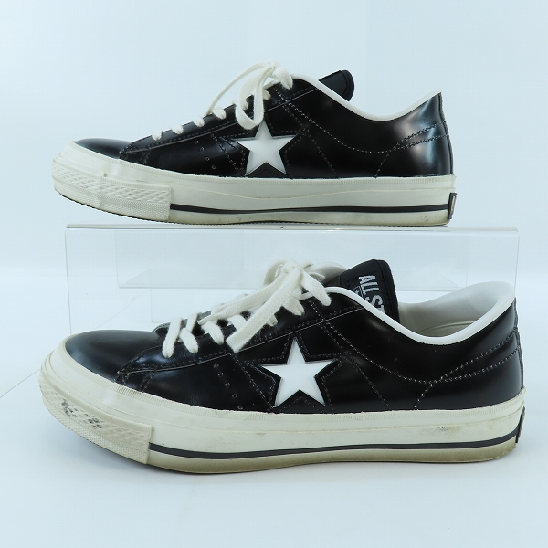 実際に弊社で買取させて頂いたCONVERSE/コンバース ONE STAR J/ワンスター 日本製 レザー 25.5の画像 3枚目